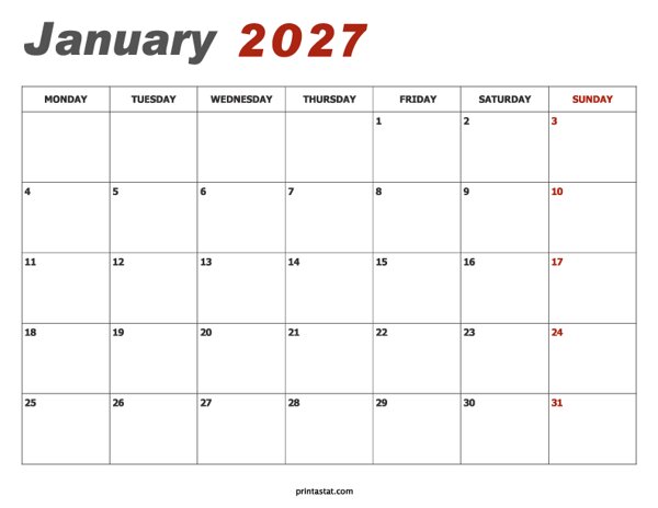 1 January 2027