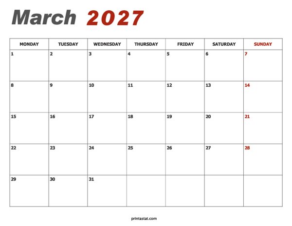 3 March 2027