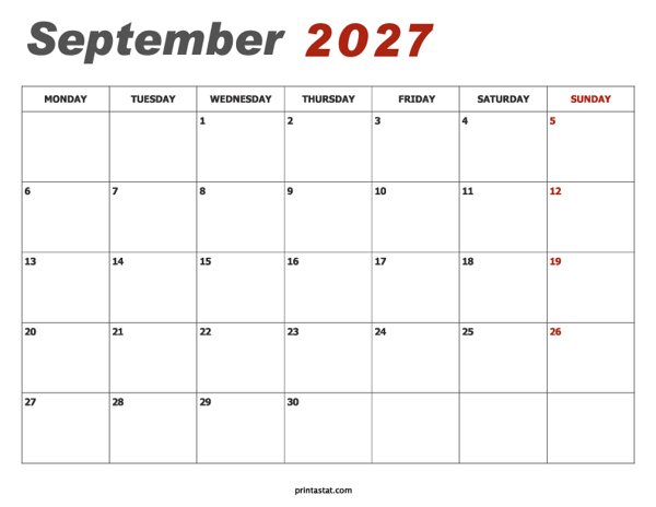 9 September 2027