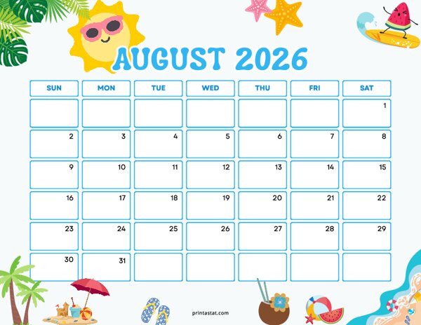 August 2026 - Summer
