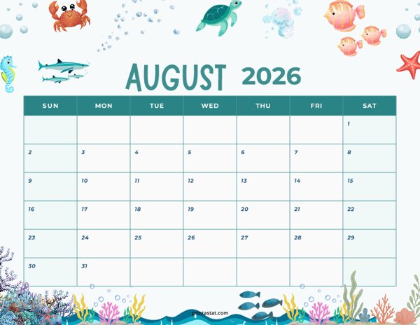 August 2026 - Under the Sea