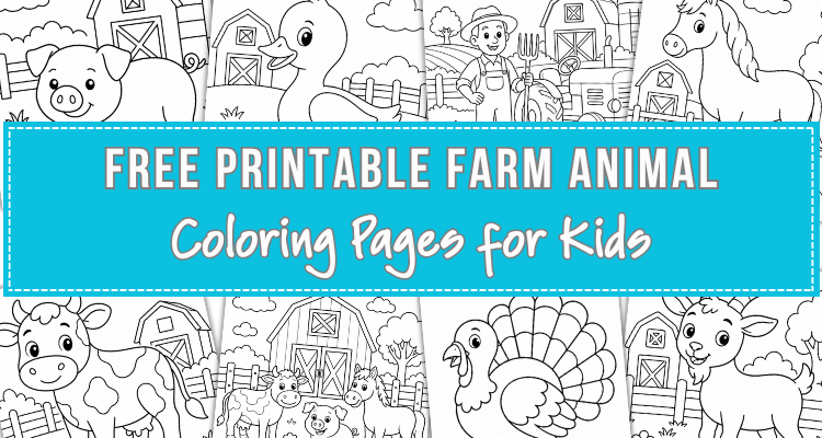 Free Printable Farm Animal Coloring Pages